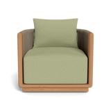 Palm Beach Teak Swivel Lounge Chair | Teak Natural, Stirling Sage, Rope Stone