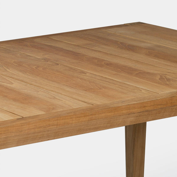 Pier Teak Dining Table 99" (Tapered Leg) | Teak Natural, ,