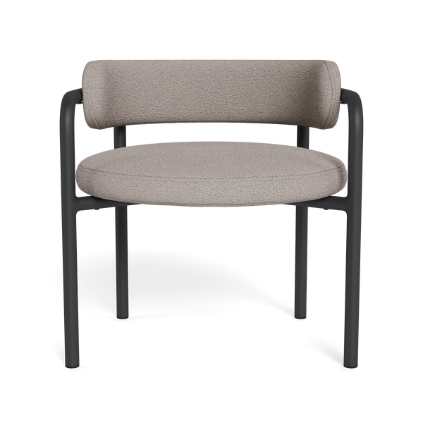 Porto Aluminum Club Chair | Aluminum Asteroid, Riviera Stone,