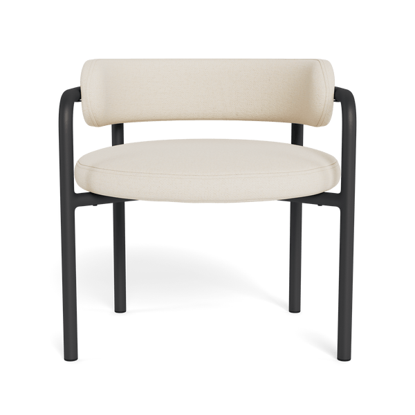 Porto Aluminum Club Chair | Aluminum Asteroid, Siesta Ivory,