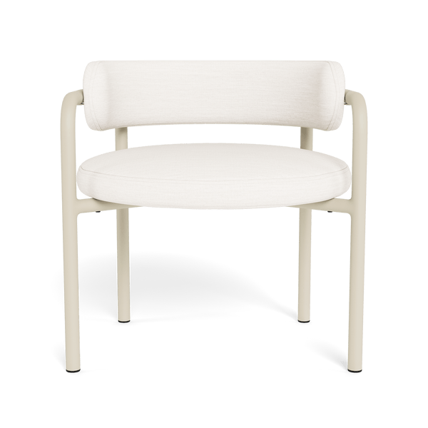 Porto Aluminum Club Chair | Aluminum Bone, Panama Blanco,