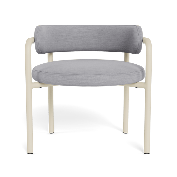 Porto Aluminum Club Chair | Aluminum Bone, Panama Cloud,