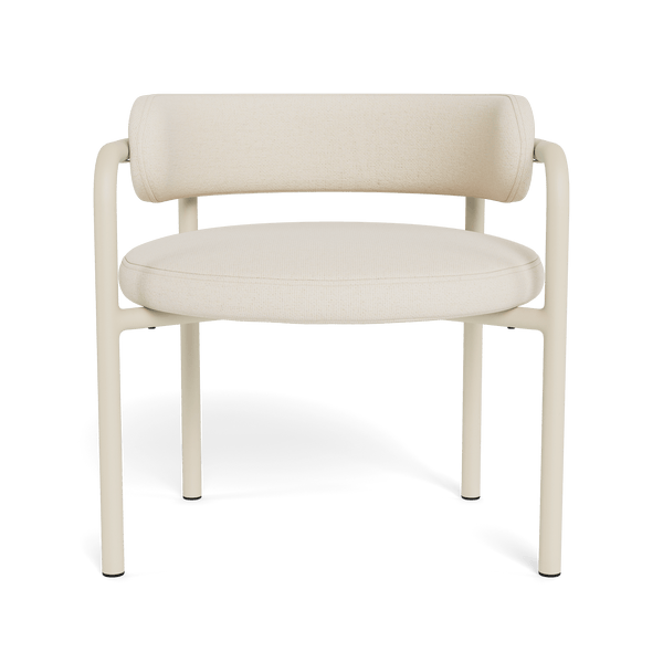 Porto Aluminum Club Chair | Aluminum Bone, Riviera Ivory,