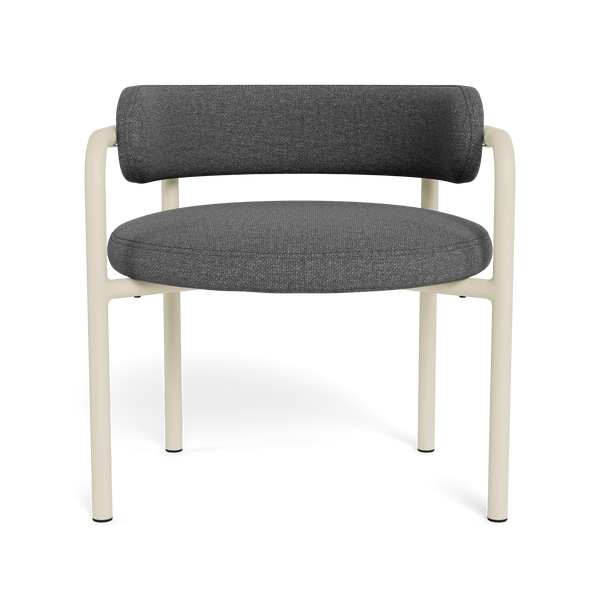 Porto Aluminum Club Chair | Aluminum Bone, Siesta Slate,
