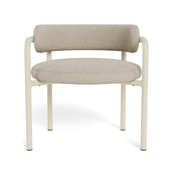 Porto Aluminum Club Chair | Aluminum Bone, Siesta Taupe,