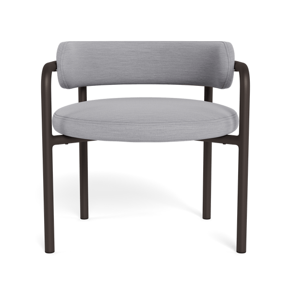 Porto Aluminum Club Chair | Aluminum Bronze, Panama Cloud,