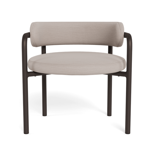 Porto Aluminum Club Chair | Aluminum Bronze, Panama Marble,