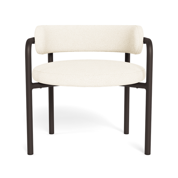 Porto Aluminum Club Chair | Aluminum Bronze, Riviera Ivory,