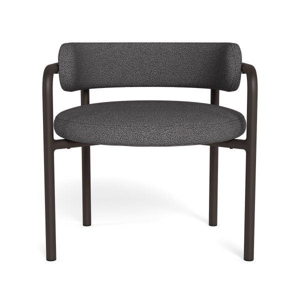 Porto Aluminum Club Chair | Aluminum Bronze, Riviera Slate,