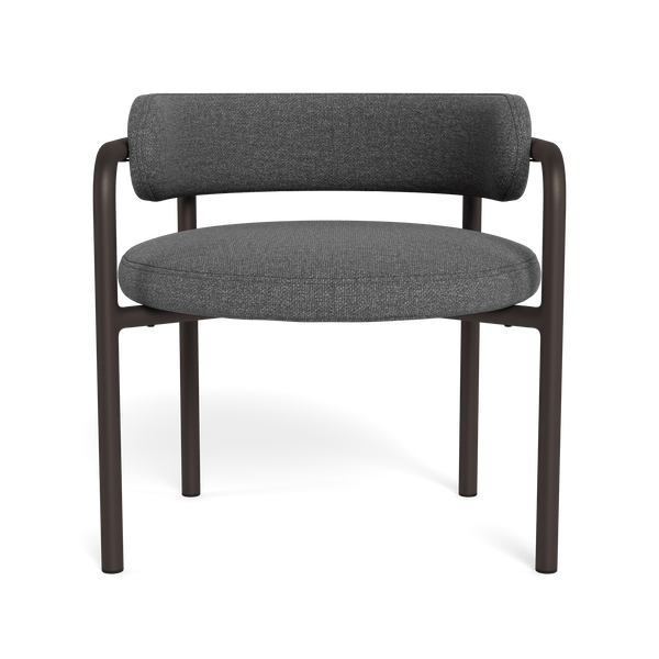 Porto Aluminum Club Chair | Aluminum Bronze, Siesta Slate,