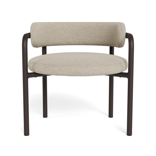 Porto Aluminum Club Chair | Aluminum Bronze, Siesta Taupe,