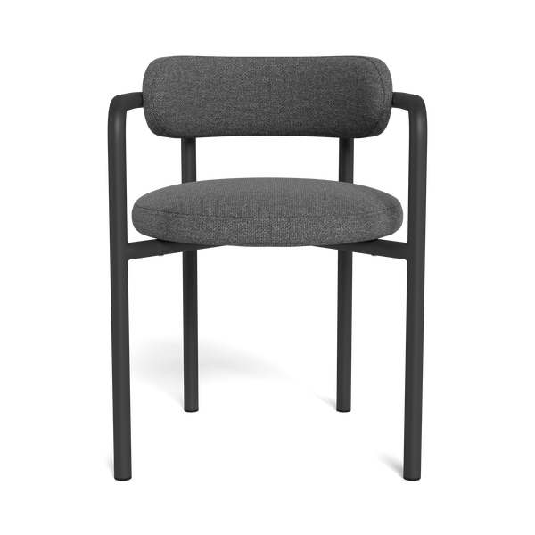 Porto Aluminum Dining Chair | Aluminum Asteroid, Siesta Slate,