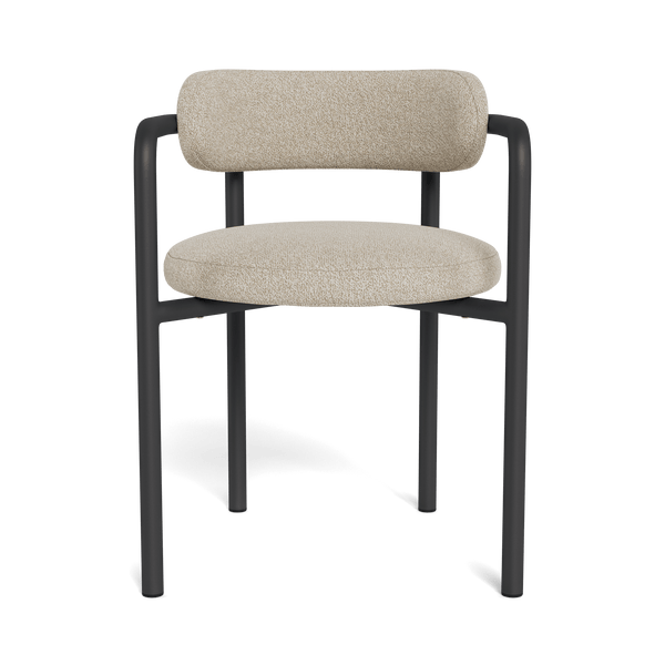 Porto Aluminum Dining Chair | Aluminum Asteroid, Siesta Taupe,