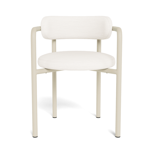 Porto Aluminum Dining Chair | Aluminum Bone, Panama Blanco,