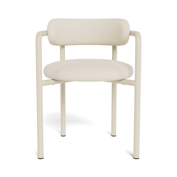 Porto Aluminum Dining Chair | Aluminum Bone, Siesta Ivory,