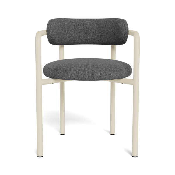 Porto Aluminum Dining Chair | Aluminum Bone, Siesta Slate,