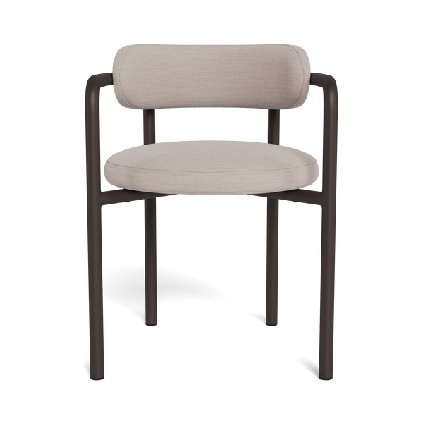 Porto Aluminum Dining Chair | Aluminum Bronze, Panama Marble,