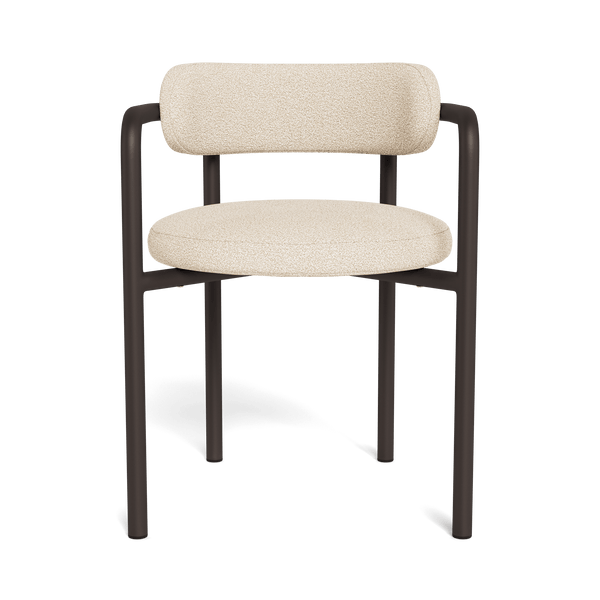 Porto Aluminum Dining Chair | Aluminum Bronze, Riviera Sand,