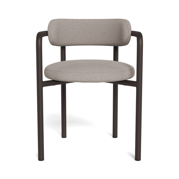 Porto Aluminum Dining Chair | Aluminum Bronze, Riviera Stone,