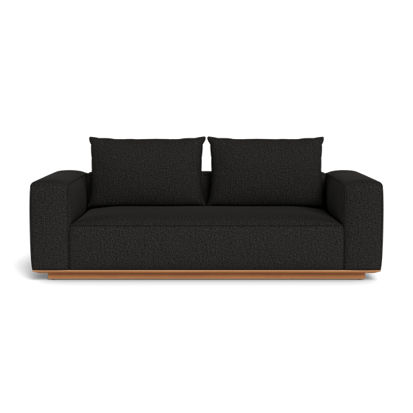 Santorini Outdoor 2 Seat Sofa | Teak Natural, Copacabana Midnight,