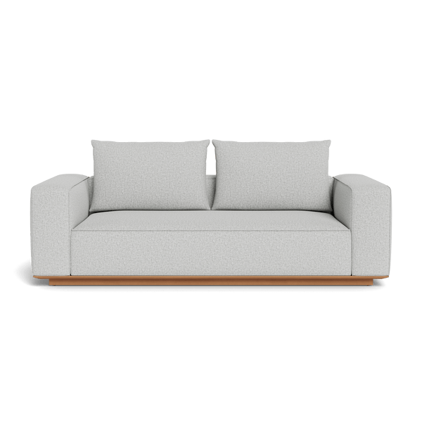 Santorini Outdoor 2 Seat Sofa | Teak Natural, Copacabana Sand,