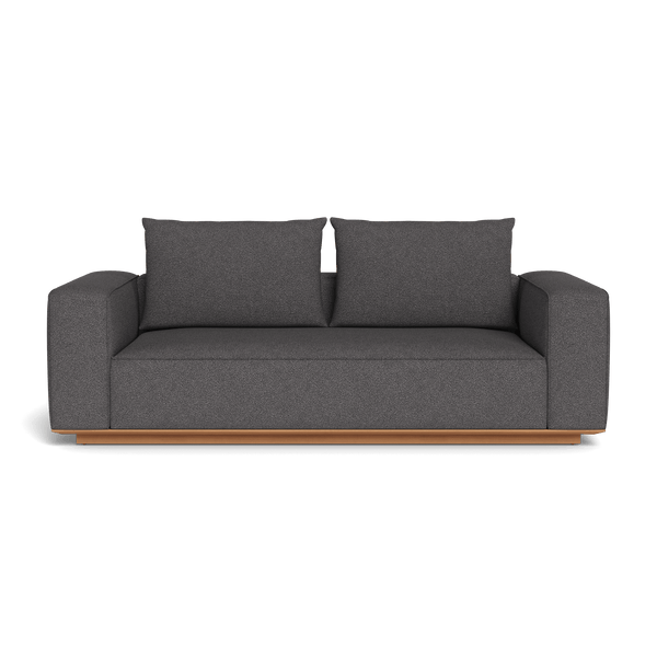 Santorini Outdoor 2 Seat Sofa | Teak Natural, Riviera Slate,