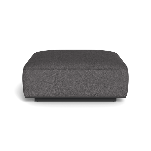 Santorini Outdoor Ottoman | Aluminum Asteroid, Riviera Slate,