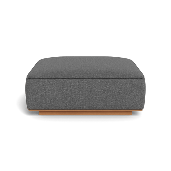 Santorini Outdoor Ottoman | Teak Natural, Siesta Slate,