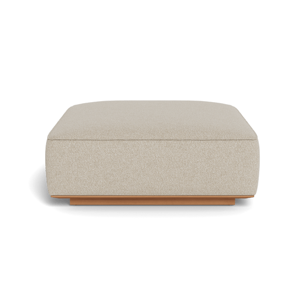 Santorini Outdoor Ottoman | Teak Natural, Siesta Taupe,