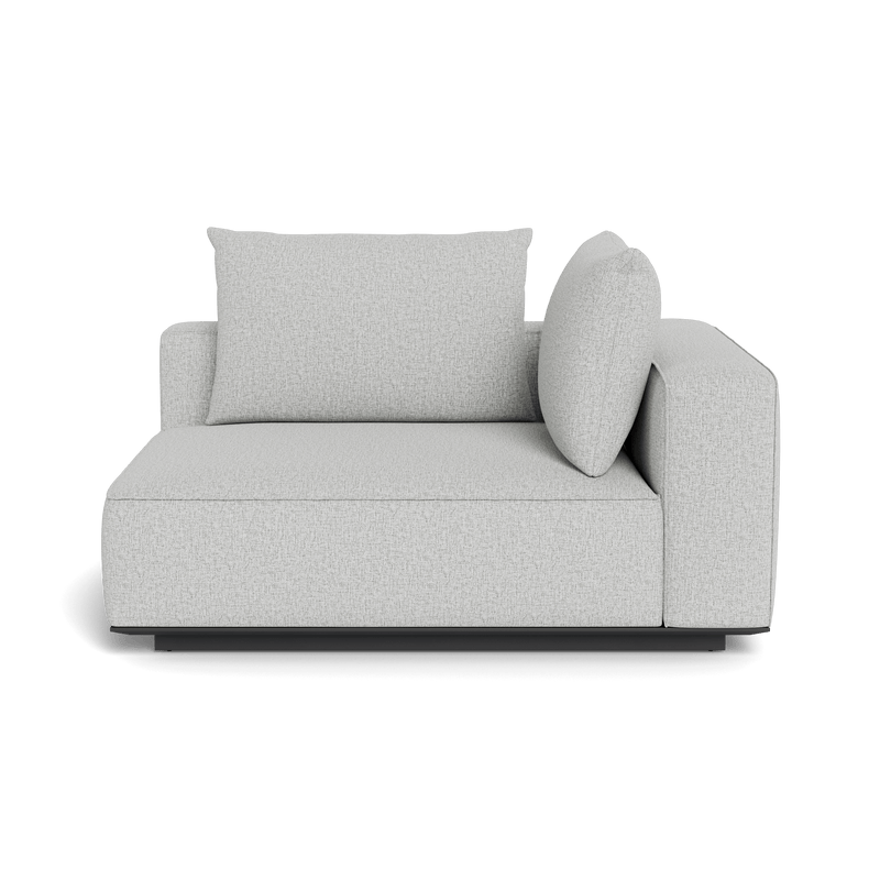 Santorini Outdoor Short Return Right | Aluminum Asteroid, Copacabana Sand,