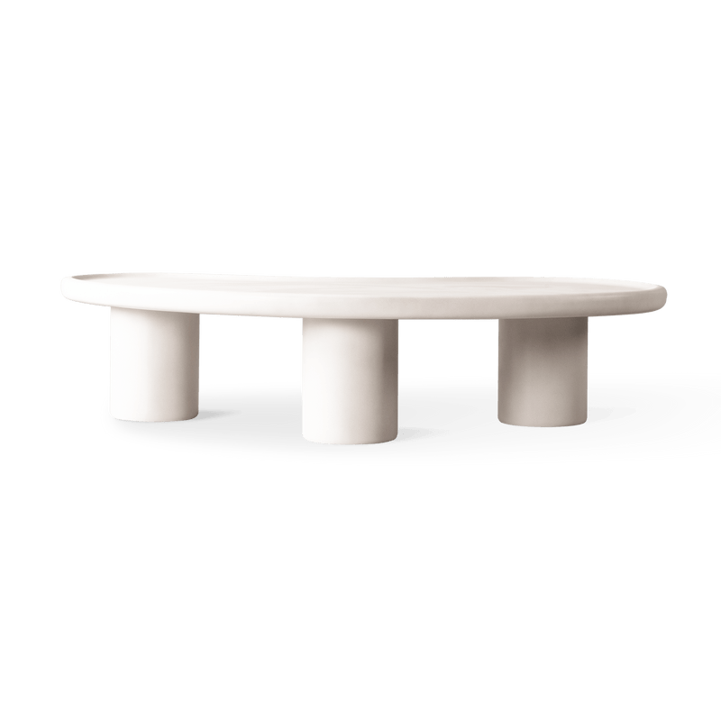 Scala Organic Coffee Table | Composite Concrete Salt, ,