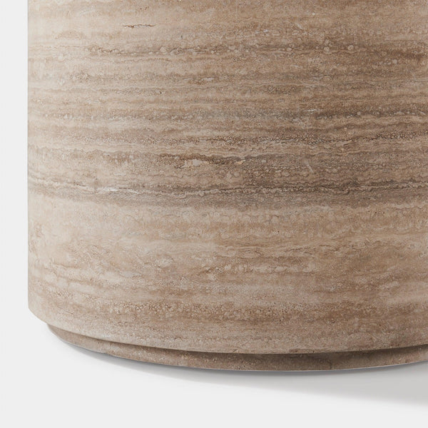 Stone Planter - 28" Round | Travertine Natural, ,