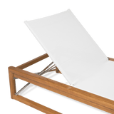 Sydney Sun Lounge | High Gloss Teak, No Cushion, No Welt