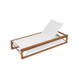Sydney Sun Lounge | High Gloss Teak, No Cushion, No Welt