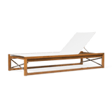 Sydney Sun Lounge | High Gloss Teak, No Cushion, No Welt