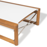 Sydney Sun Lounge | High Gloss Teak, No Cushion, No Welt