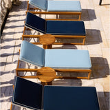 Sydney Sun Lounge | High Gloss Teak, No Cushion, No Welt