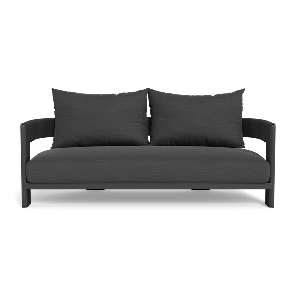 Victoria 2 Seat Sofa | Aluminum Asteroid, Panama Grafito,