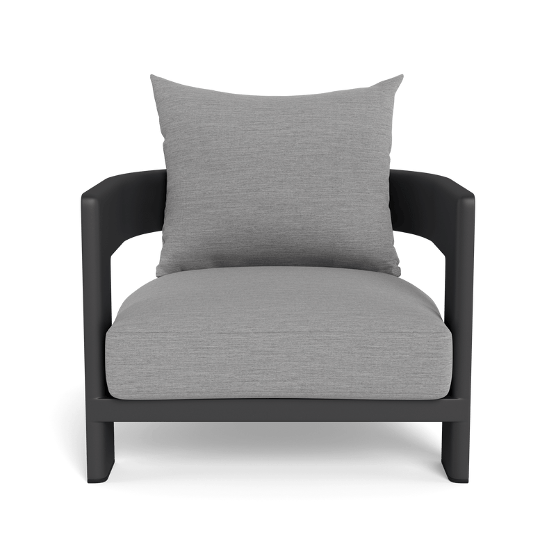 Victoria Lounge Chair | Aluminum Asteroid, Lisos Piedra,