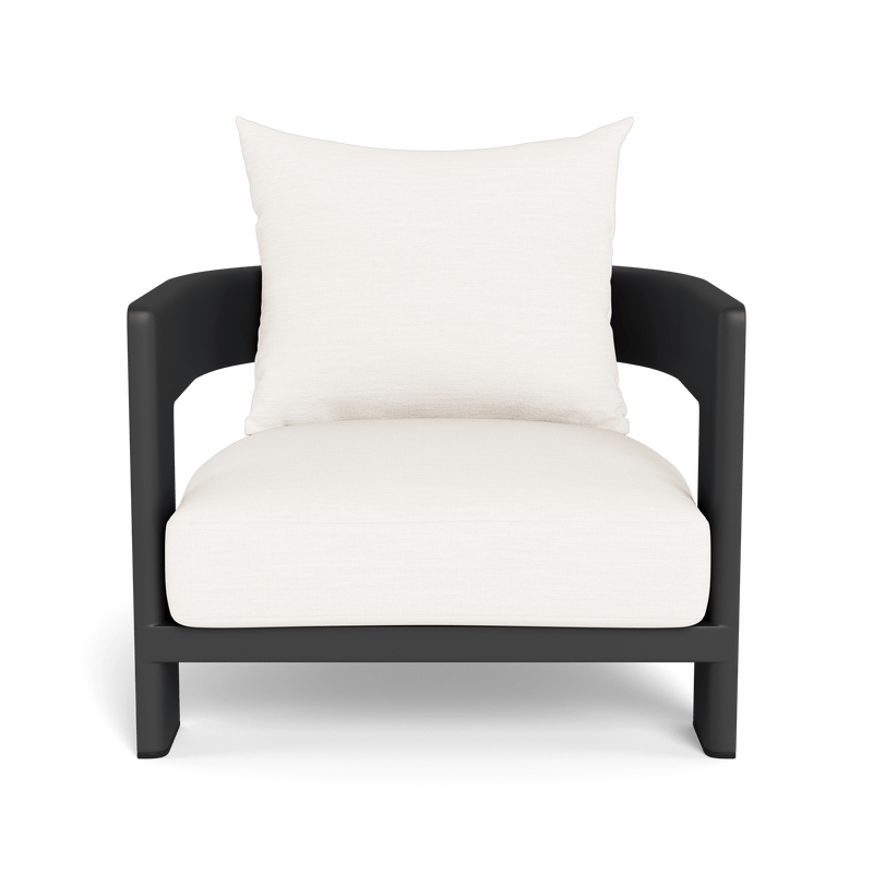 Victoria Lounge Chair | Aluminum Asteroid, Panama Blanco,