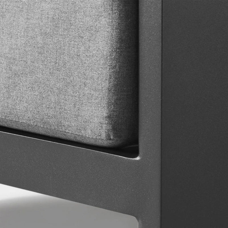 Victoria Lounge Chair | Aluminum Asteroid, Panama Grafito,