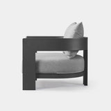 Victoria Lounge Chair | Aluminum Asteroid, Panama Grafito,