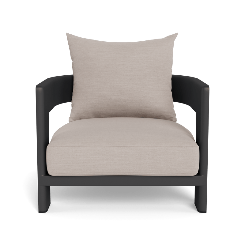 Victoria Lounge Chair | Aluminum Asteroid, Panama Marble,