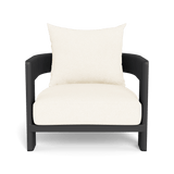 Victoria Lounge Chair | Aluminum Asteroid, Riviera Ivory,