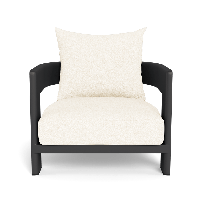 Victoria Lounge Chair | Aluminum Asteroid, Riviera Ivory,