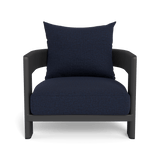 Victoria Lounge Chair | Aluminum Asteroid, Siesta Indigo,