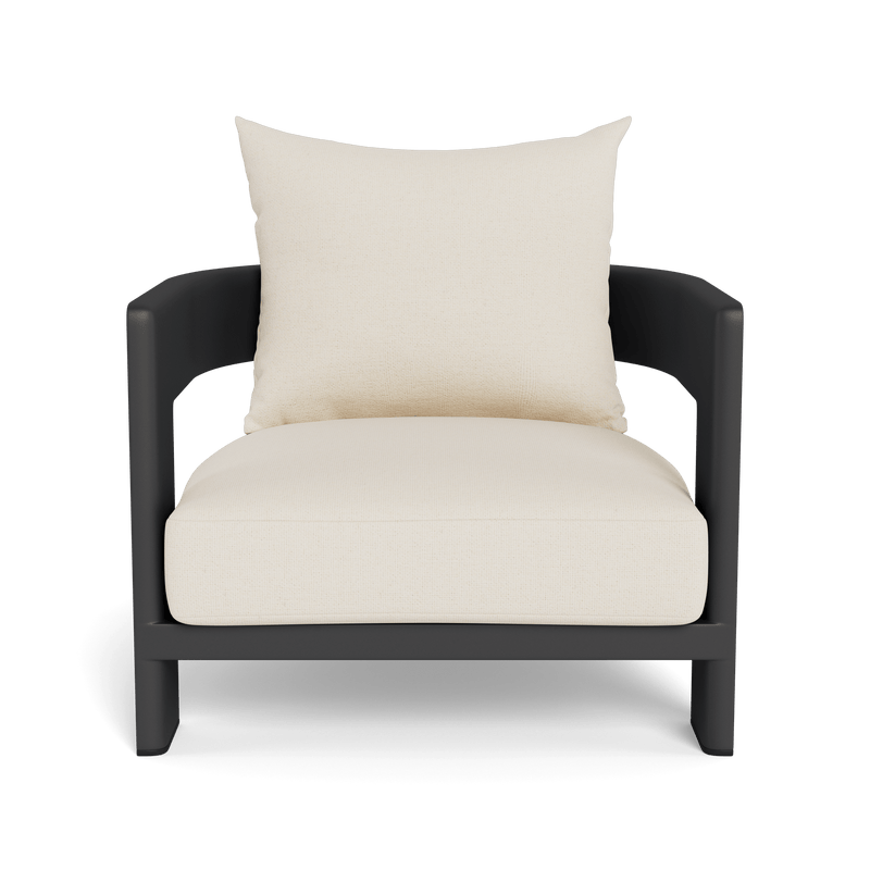 Victoria Lounge Chair | Aluminum Asteroid, Siesta Ivory,