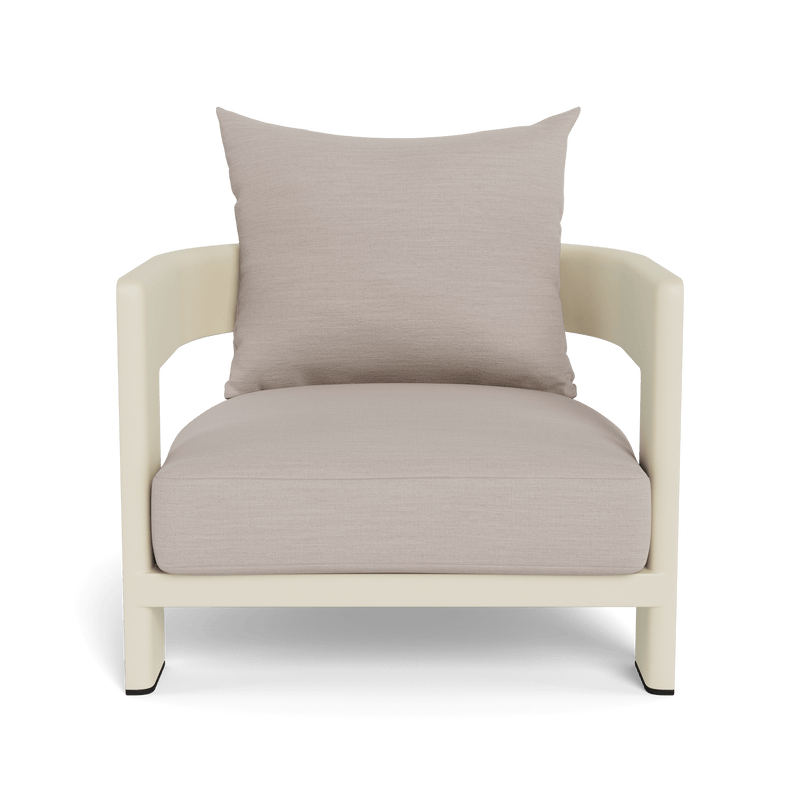 Victoria Lounge Chair | Aluminum Bone, Panama Marble,