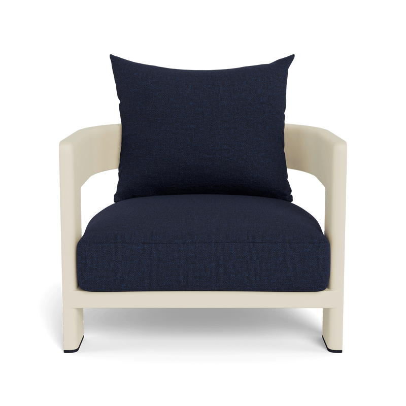 Victoria Lounge Chair | Aluminum Bone, Siesta Indigo,