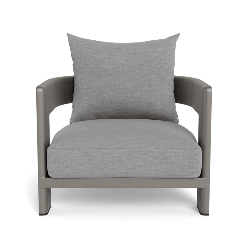 Victoria Lounge Chair | Aluminum Taupe, Lisos Piedra,